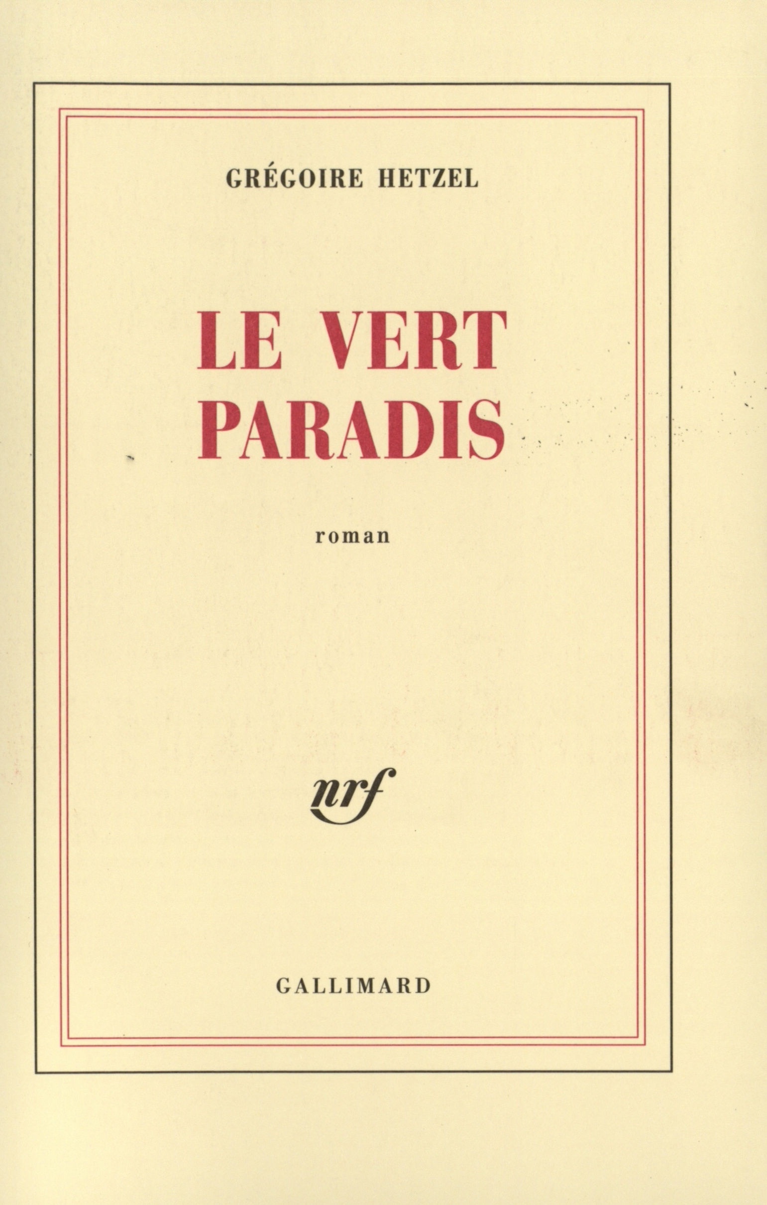 Le Vert paradis (9782070768165-front-cover)