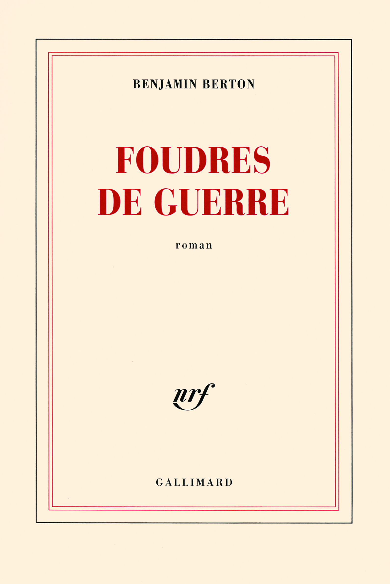 Foudres de guerre (9782070783007-front-cover)