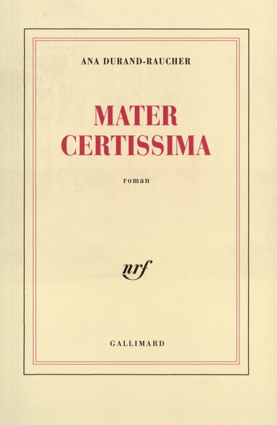 Mater certissima (9782070726202-front-cover)