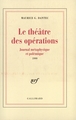 Le Théâtre des opérations, Journal métaphysique et polémique (1999) (9782070758876-front-cover)