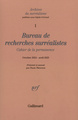 Bureau de recherches surréalistes, Cahier de la permanence (Octobre 1924 - Avril 1925) (9782070713318-front-cover)