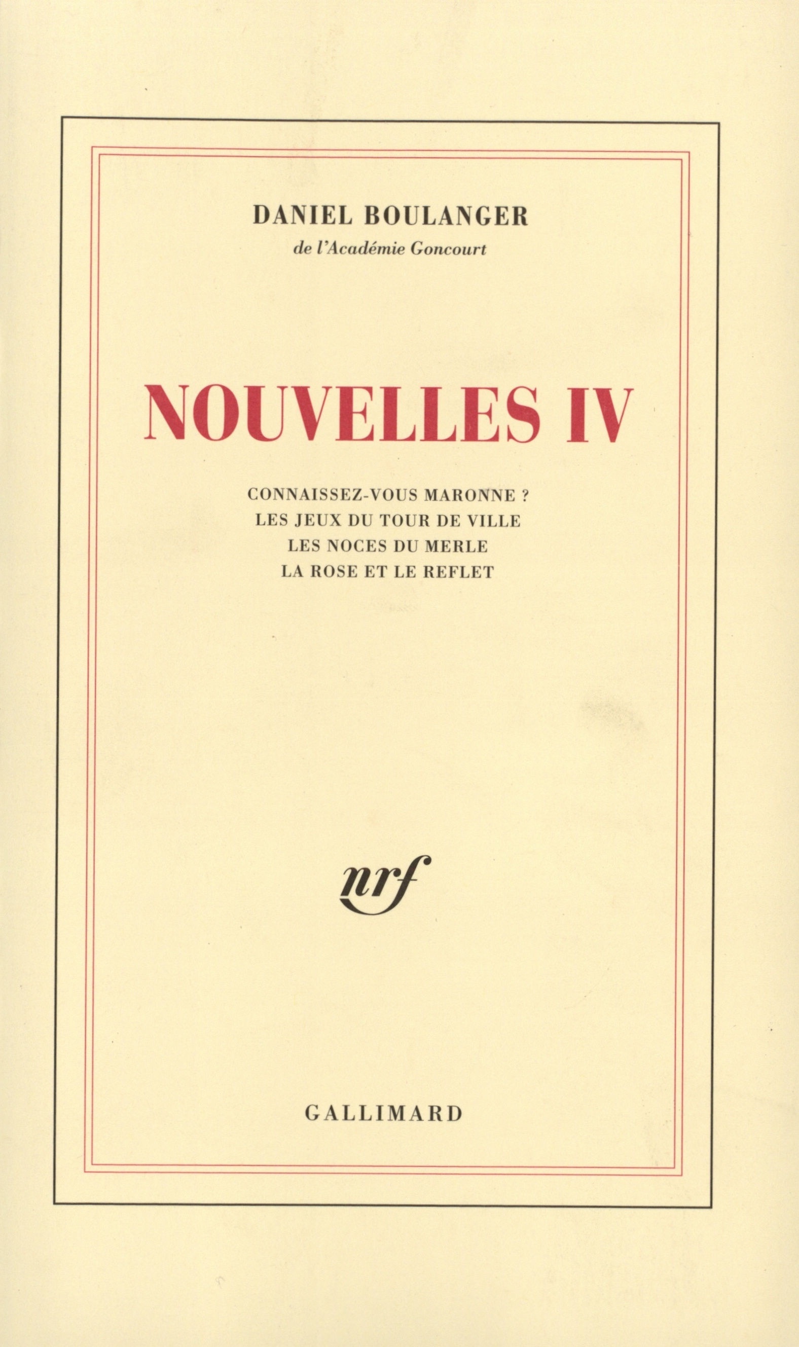 Nouvelles IV (9782070734979-front-cover)