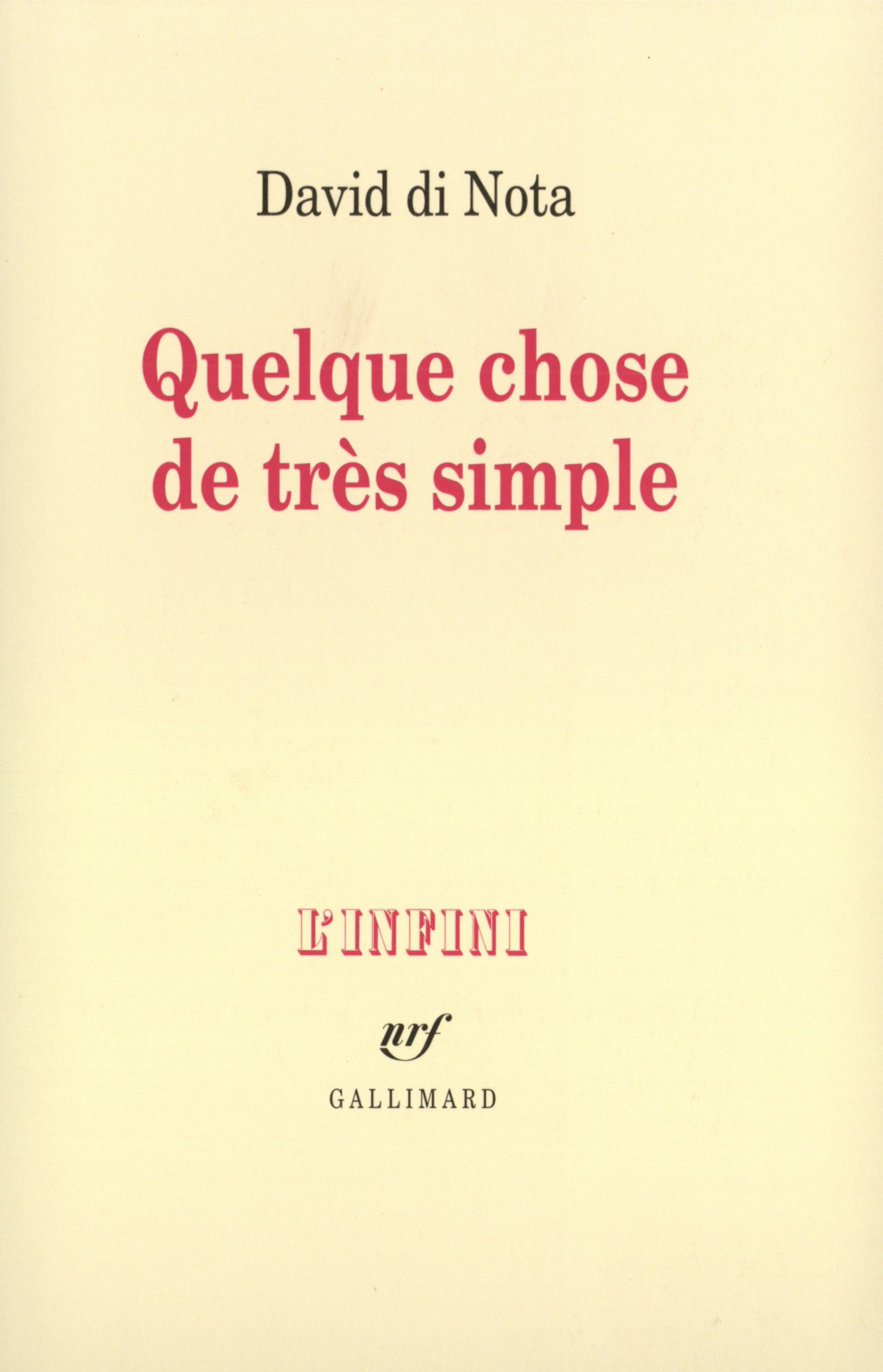 Quelque chose de très simple (9782070743360-front-cover)