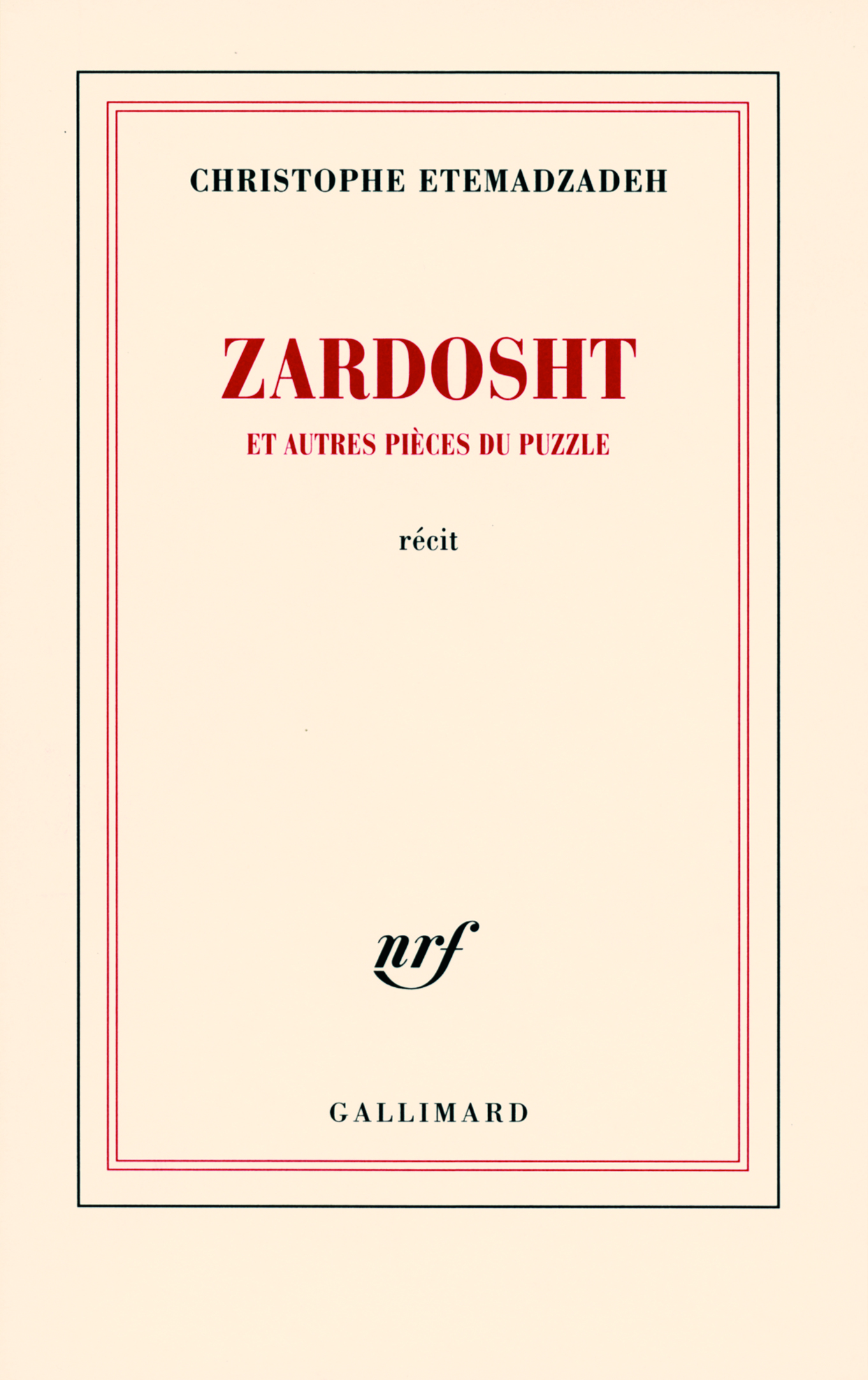 Zardosht et autres pièces du puzzle (9782070777235-front-cover)