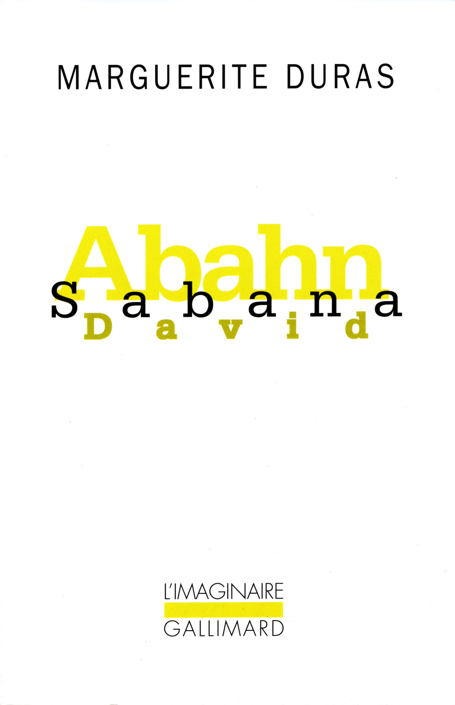 Abahn Sabana David (9782070758463-front-cover)