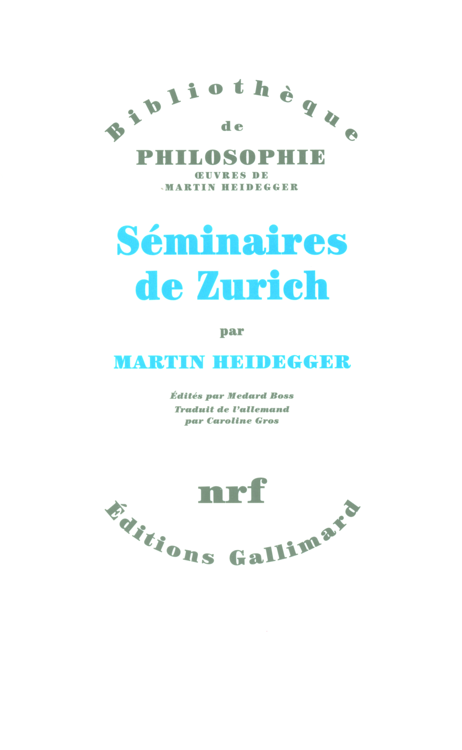 Séminaires de Zurich (9782070766789-front-cover)