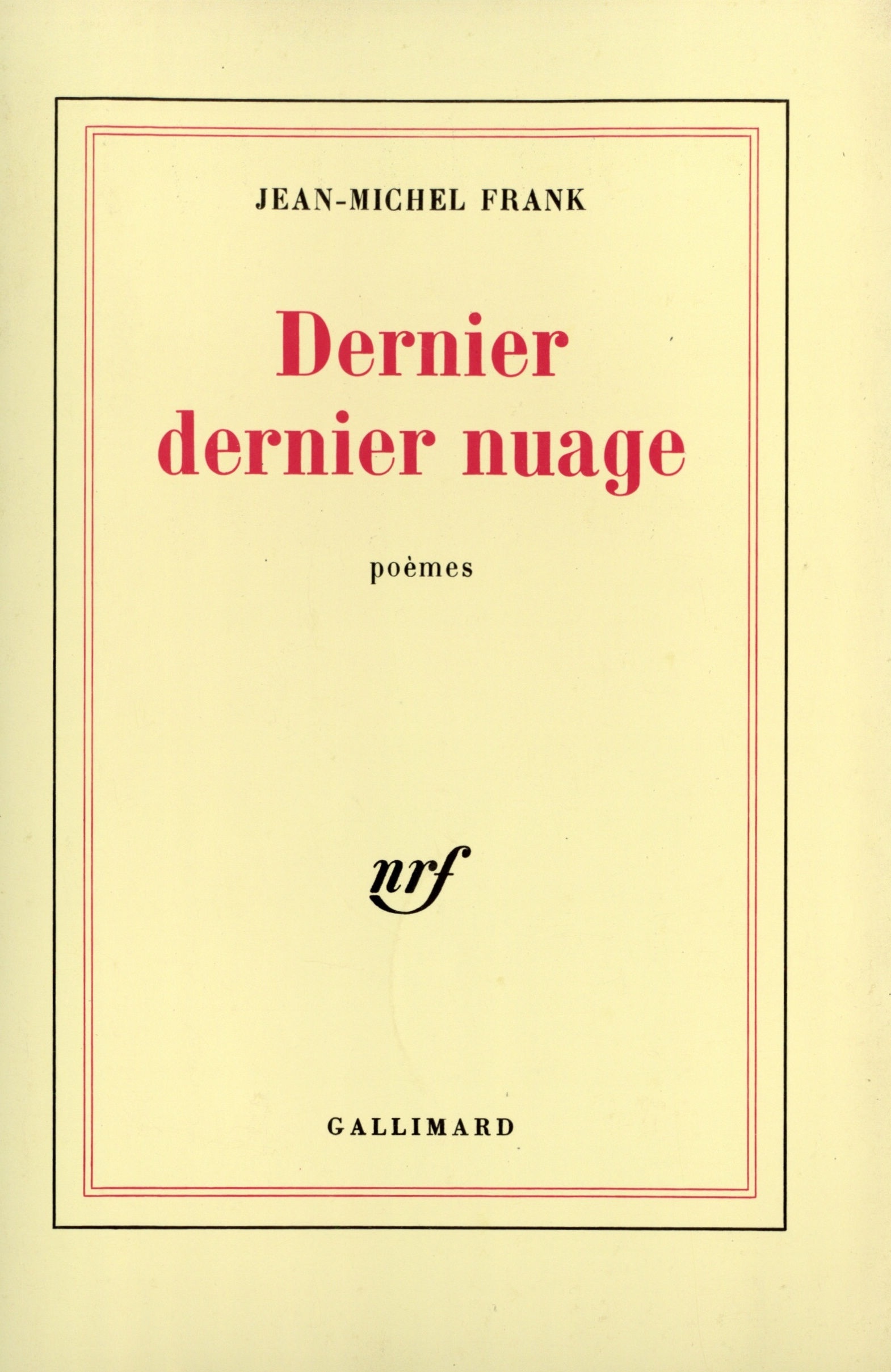 Dernier dernier nuage (9782070704897-front-cover)