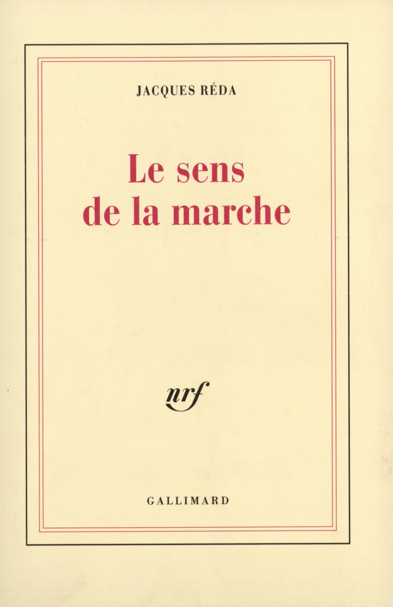 Le Sens de la marche (9782070718054-front-cover)