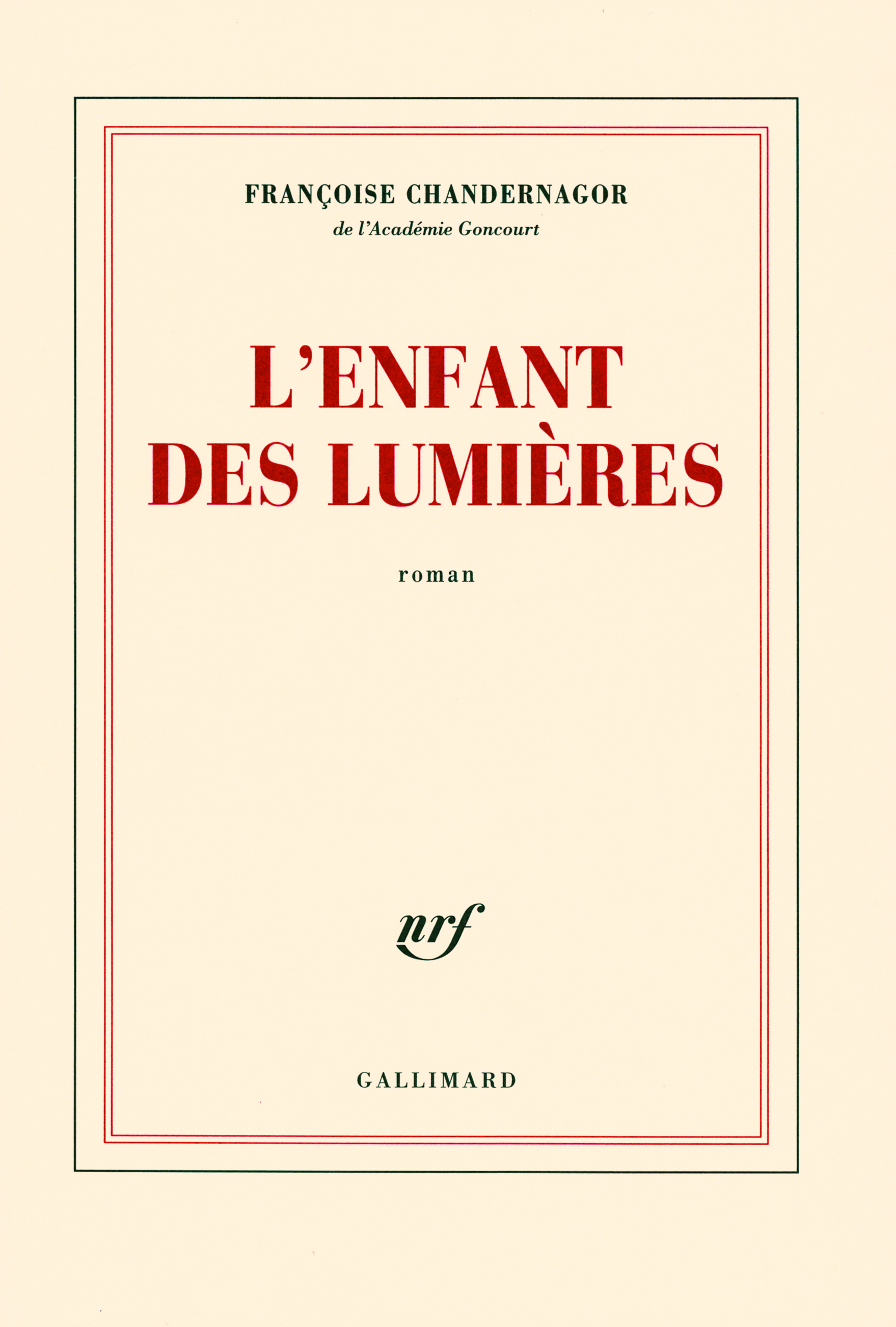 L'enfant des Lumières (9782070780495-front-cover)