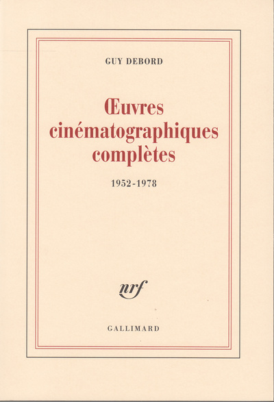 Œuvres cinématographiques complètes, (1952-1978) (9782070740659-front-cover)