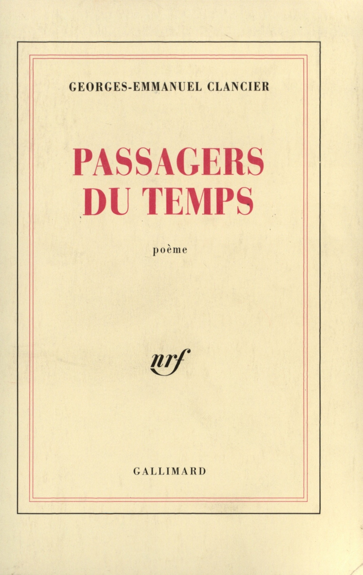 Passagers du temps (9782070723706-front-cover)
