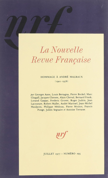 Hommage à André Malraux, (1901-1976) (9782070722761-front-cover)