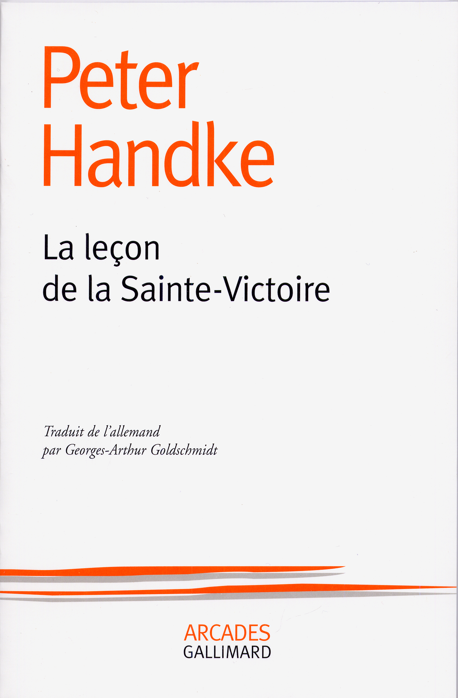 La Leçon de la Sainte-Victoire (9782070703647-front-cover)