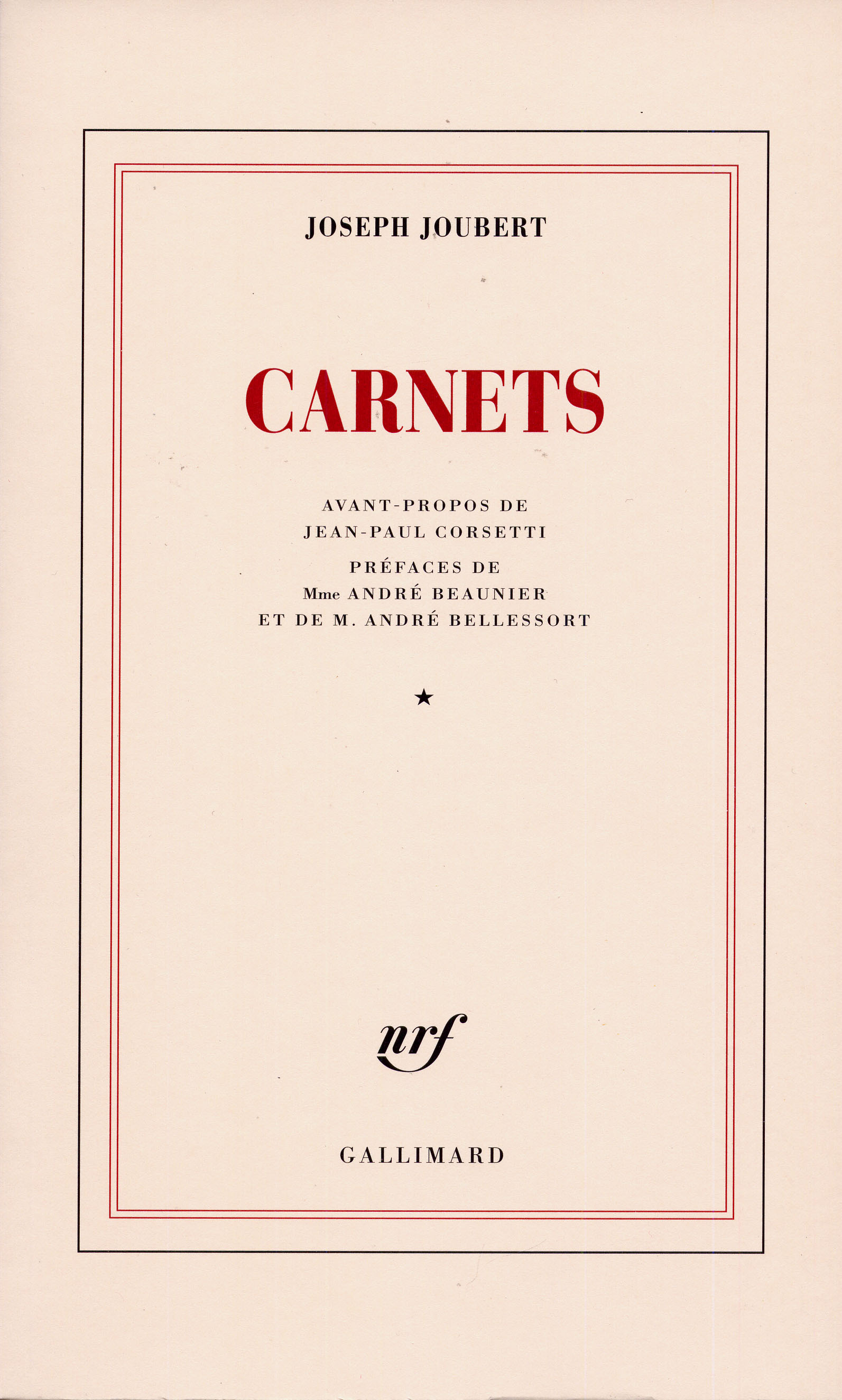 Carnets (9782070732364-front-cover)