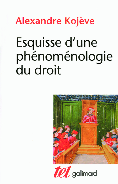 Esquisse d'une phénoménologie du Droit, Exposé provisoire (9782070785124-front-cover)