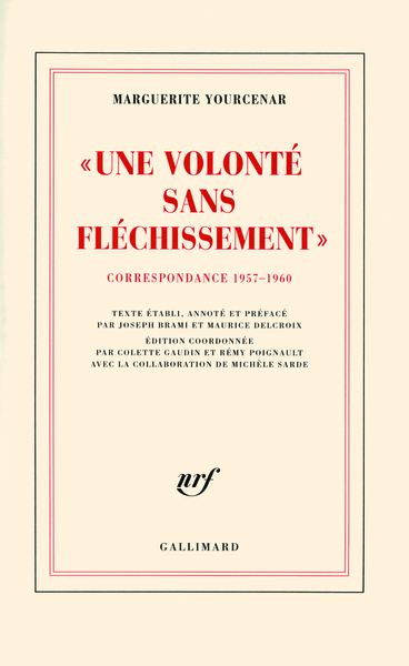 "Une volonté sans fléchissement", Correspondance 1957-1960 (9782070786329-front-cover)