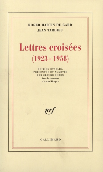 Lettres croisées, (1923-1958) (9782070734603-front-cover)