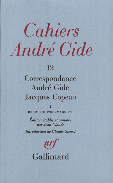 Correspondance, Décembre 1902 - Mars 1913 (9782070710911-front-cover)