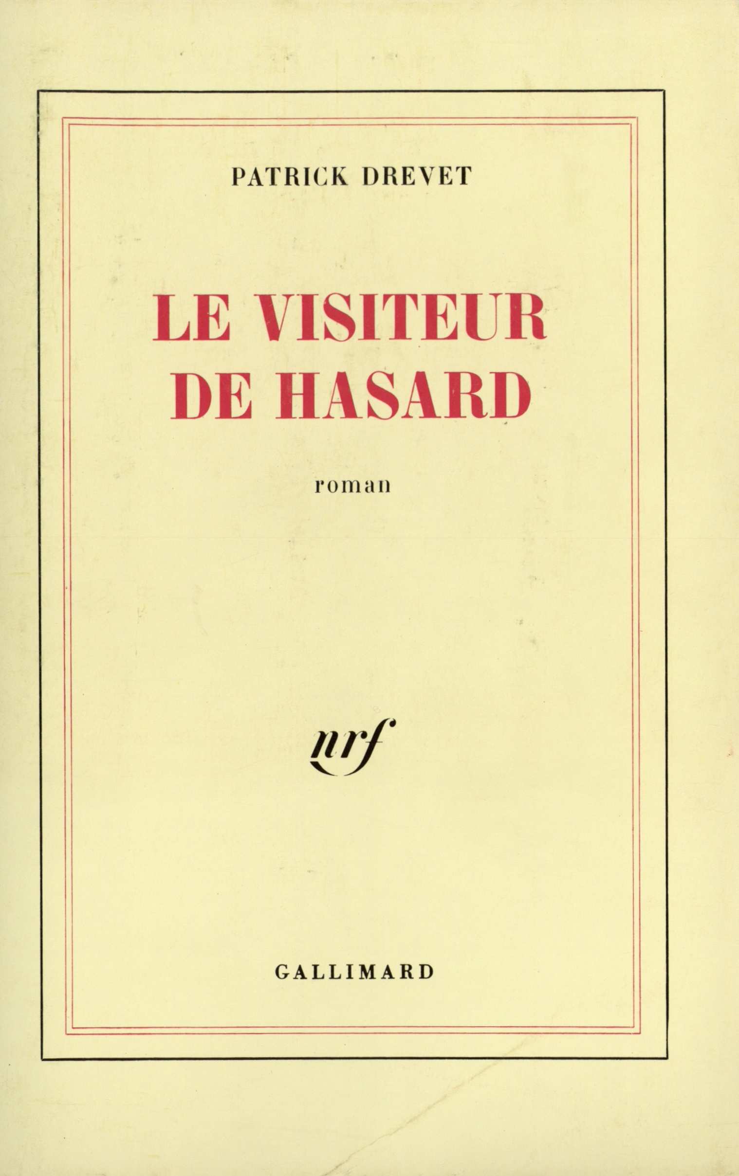 Le Visiteur de hasard (9782070710591-front-cover)