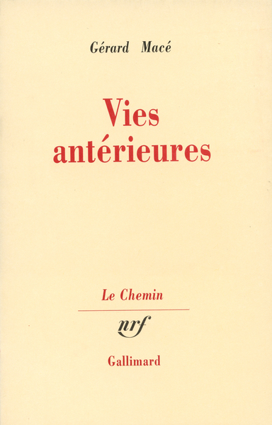 Vies antérieures (9782070722341-front-cover)