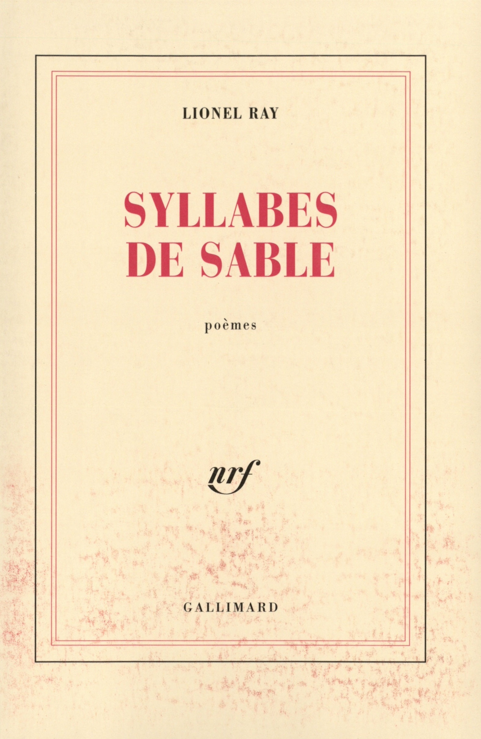 Syllabes de sable (9782070745814-front-cover)