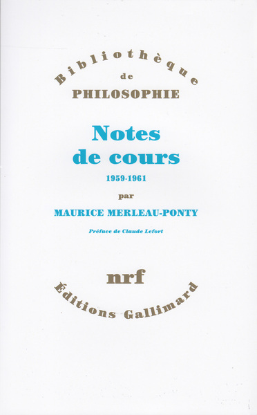 Notes des cours au Collège de France, (1958-1959 et 1960-1961) (9782070739813-front-cover)