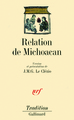 Relation de Michoacan (9782070700424-front-cover)