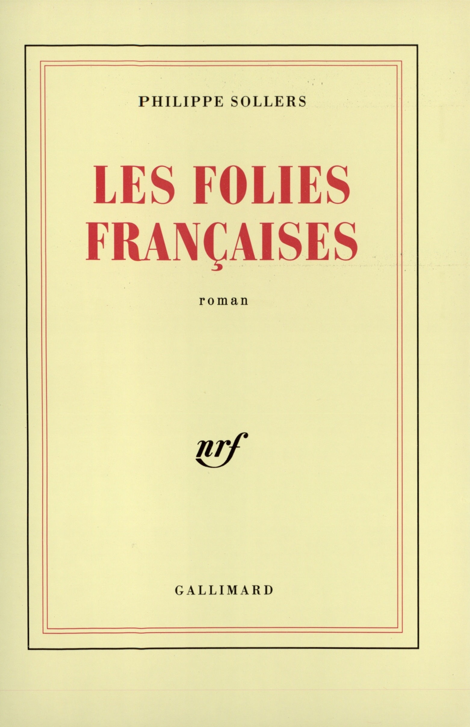Les Folies Françaises (9782070713554-front-cover)