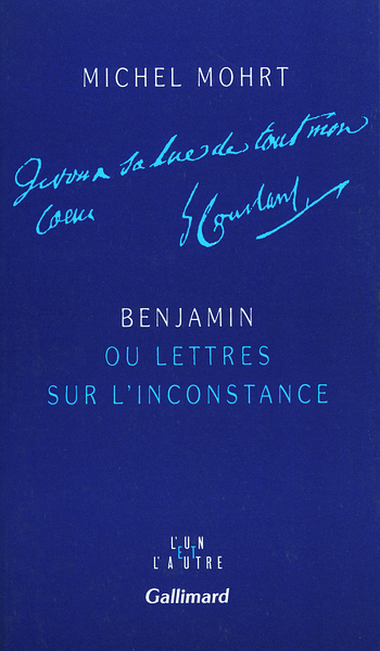 Benjamin ou Lettres sur l'inconstance (9782070716982-front-cover)