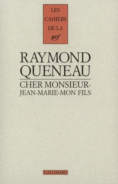 Cher monsieur-Jean-Marie-mon fils, Lettres, 1938-1971 (9782070732937-front-cover)