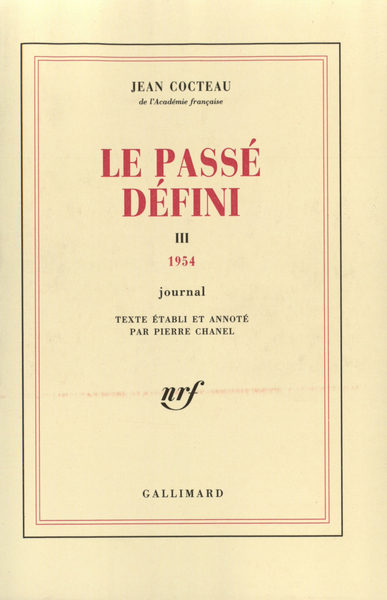 Le Passé défini, Journal-1954 (9782070715756-front-cover)