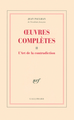 Œuvres complètes, L'Art de la contradiction (9782070770748-front-cover)