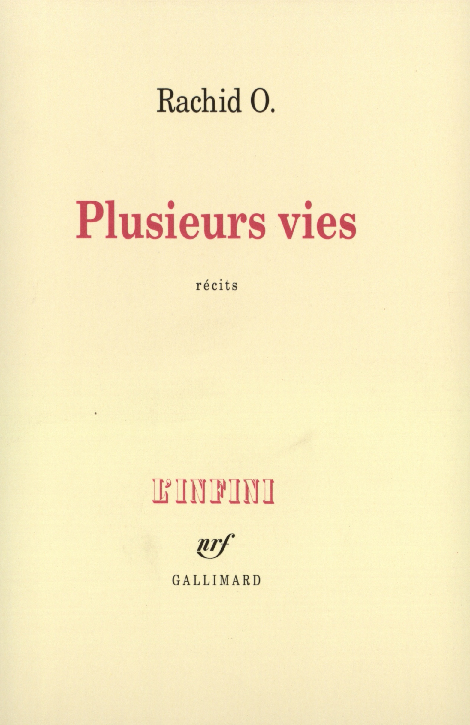 Plusieurs vies (9782070745036-front-cover)