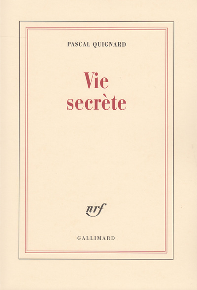 Vie secrète (9782070748792-front-cover)
