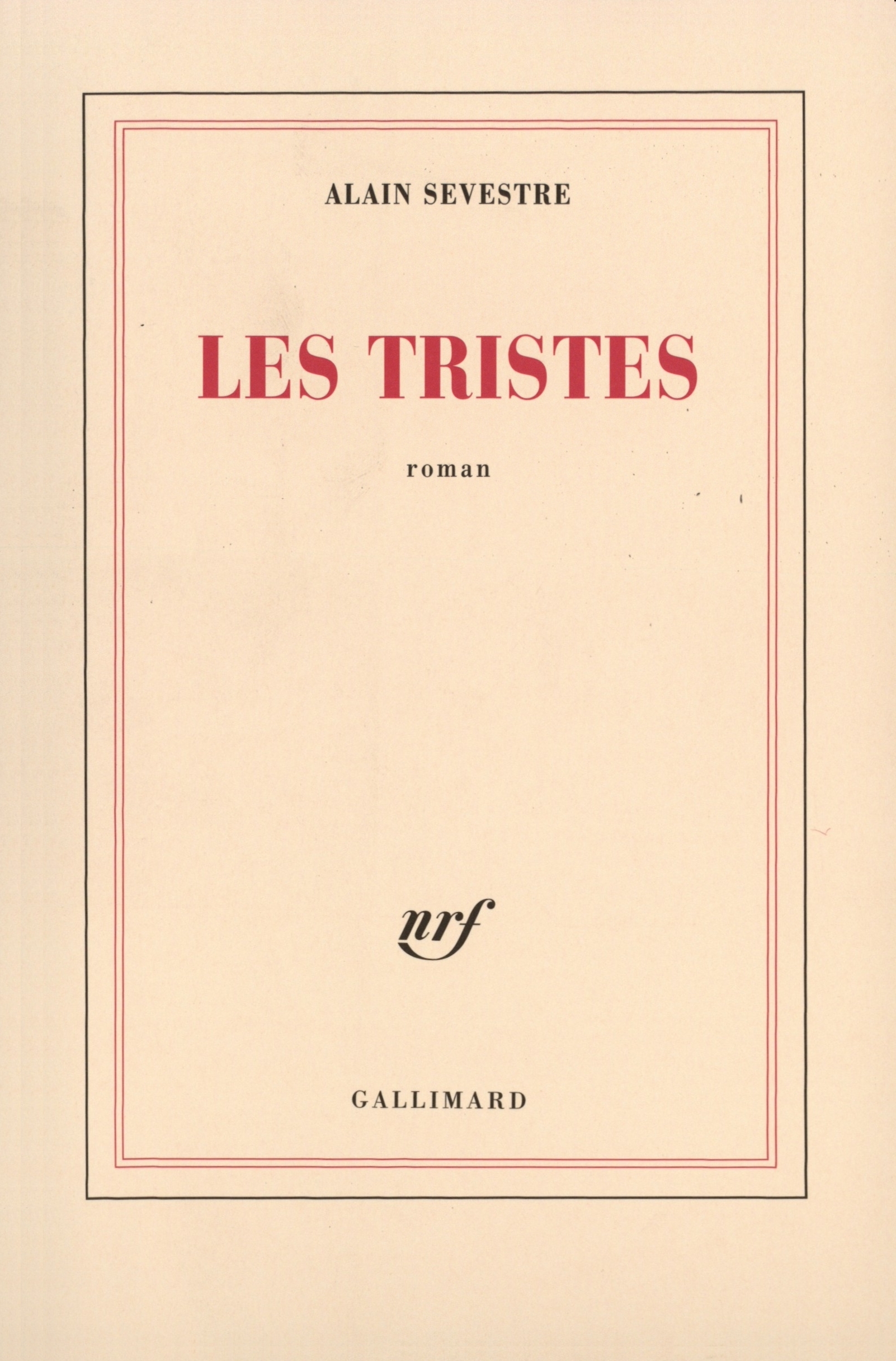 Les tristes (9782070774951-front-cover)