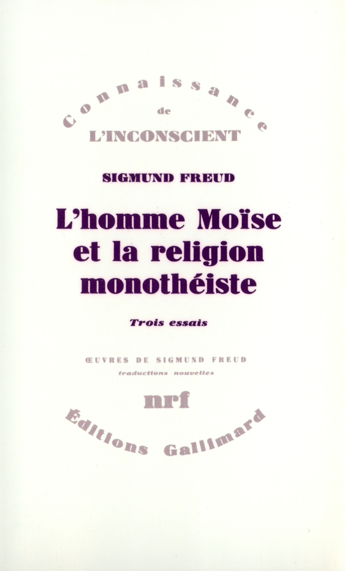 L'homme Moïse et la religion monothéiste, Trois essais (9782070706204-front-cover)