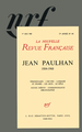Jean Paulhan, (1884-1968) (9782070722778-front-cover)