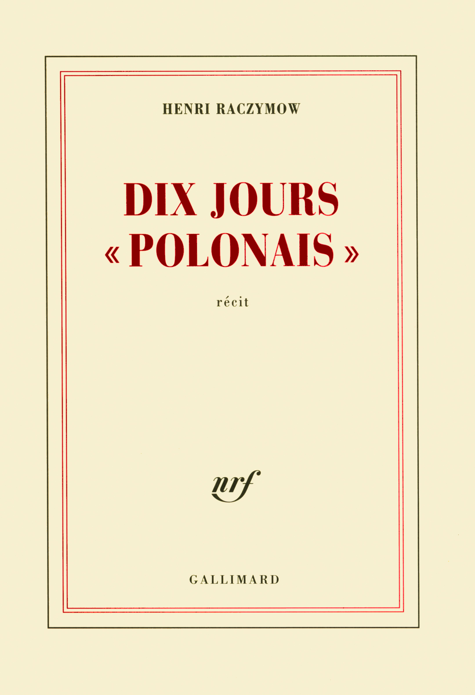 Dix jours "polonais" (9782070783816-front-cover)