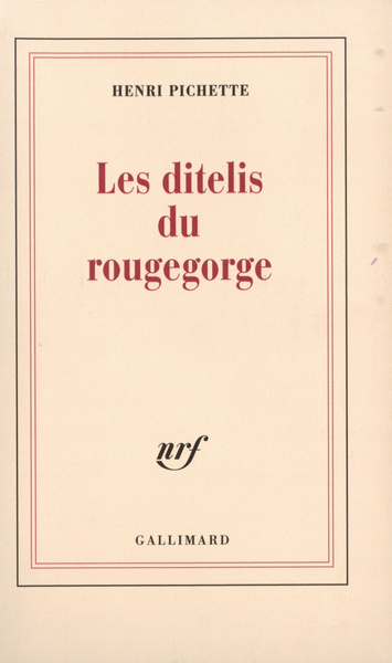 Les ditelis du rougegorge (9782070773312-front-cover)