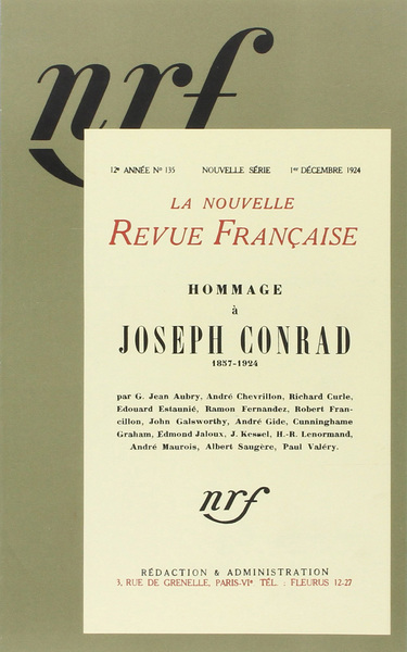 Hommage à Joseph Conrad, (1857-1924) (9782070722792-front-cover)