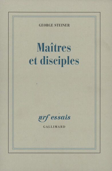 Maîtres et disciples (9782070730544-front-cover)