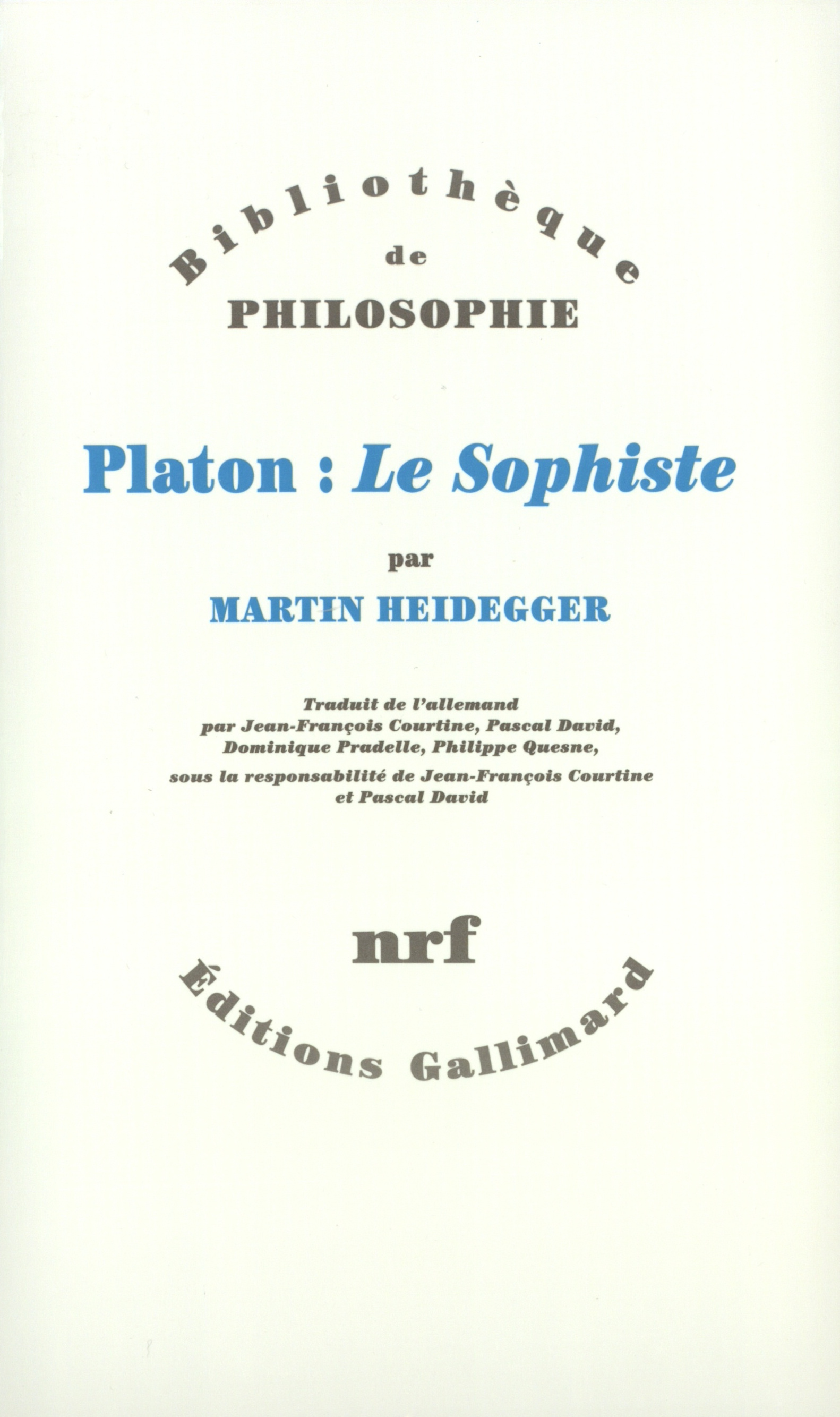 Platon : "Le Sophiste" (9782070734443-front-cover)