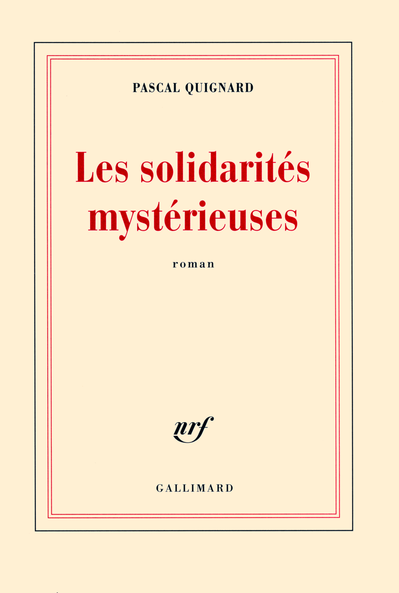 Les solidarités mystérieuses (9782070784790-front-cover)