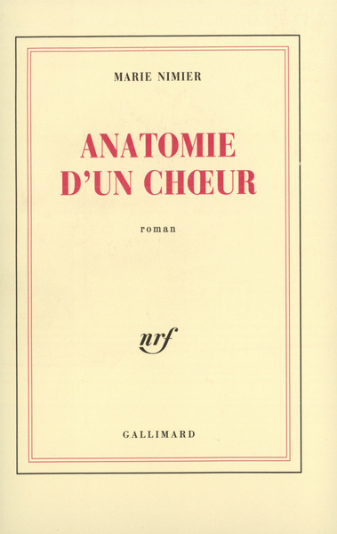 Anatomie d'un choeur (9782070720262-front-cover)