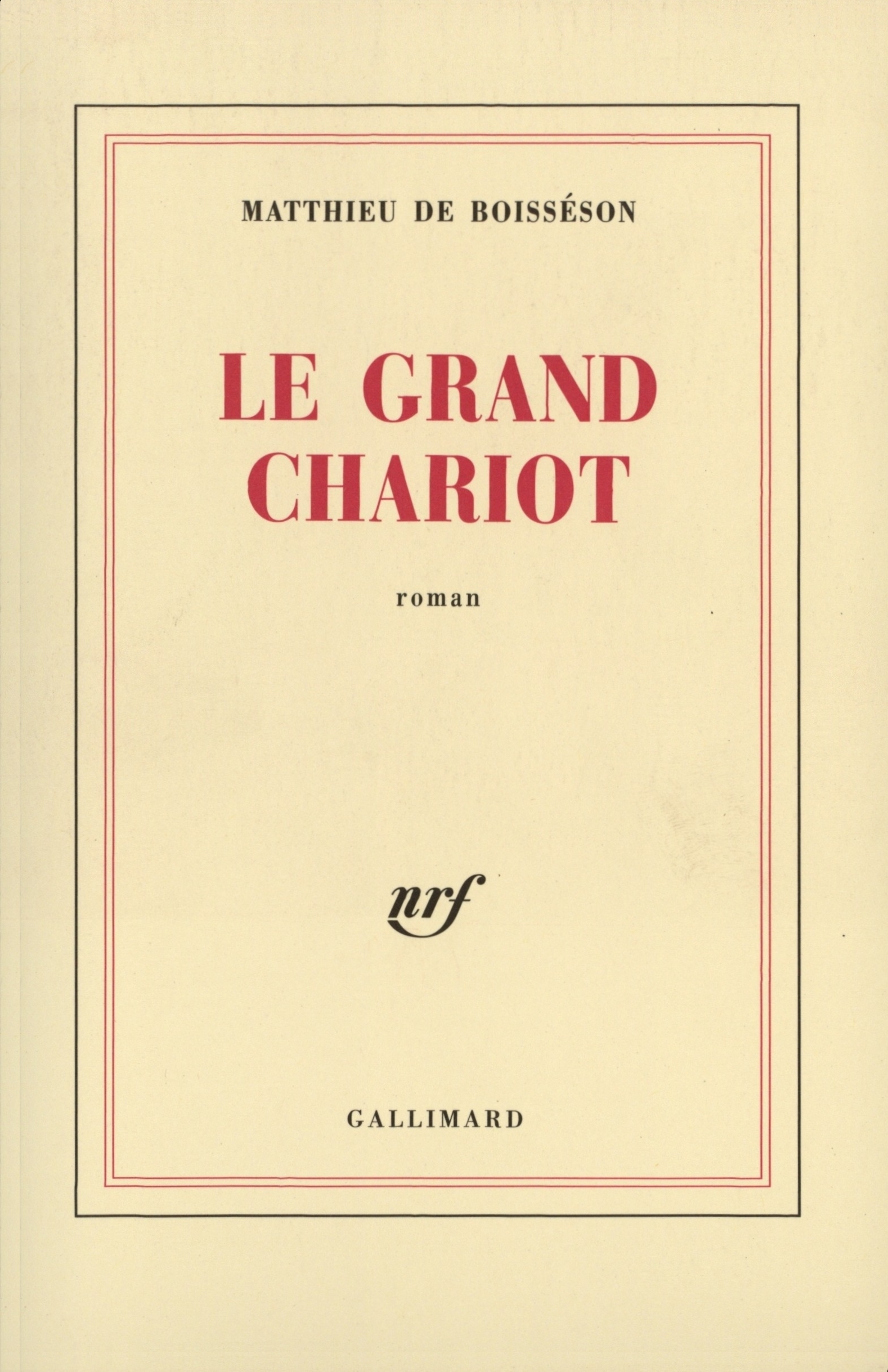 Le grand chariot roman (9782070764686-front-cover)