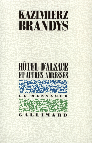 Hôtel d'Alsace et autres adresses (9782070726806-front-cover)