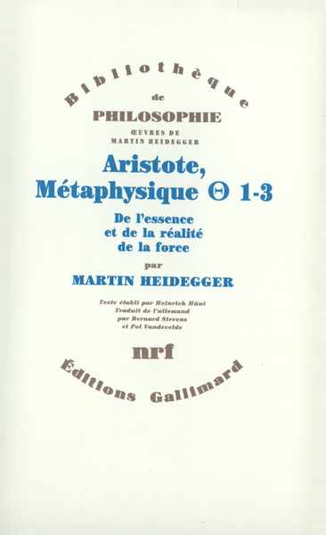 Aristote, Métaphysique [Thêta] 1-3, De l'essence et de la réalité de la force (9782070722891-front-cover)