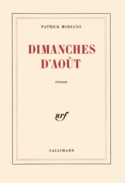 Dimanches d'août (9782070707591-front-cover)