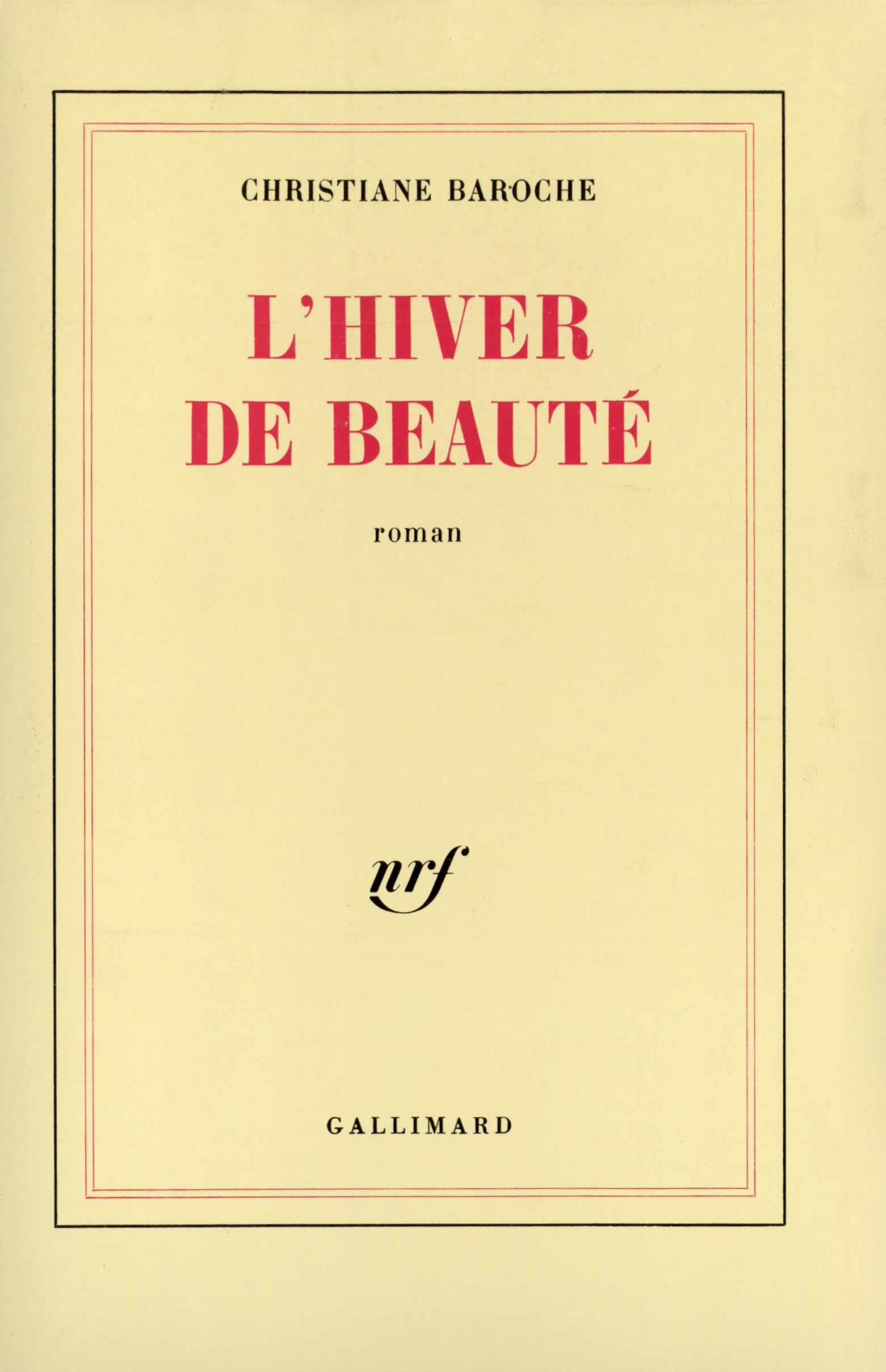 L'Hiver de beauté roman (9782070708703-front-cover)