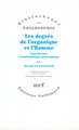 Les degrés de l'organique et l'Homme, Introduction à l'anthropologie philosophique (9782070763788-front-cover)